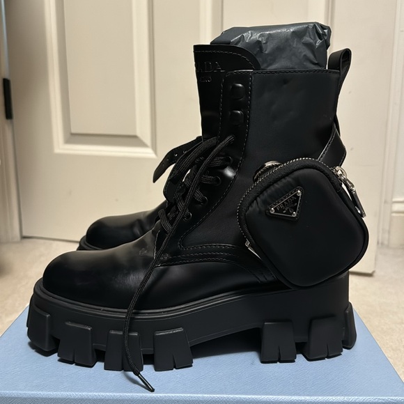 Prada Women’s Monolith Boots 39 - Picture 5 of 5